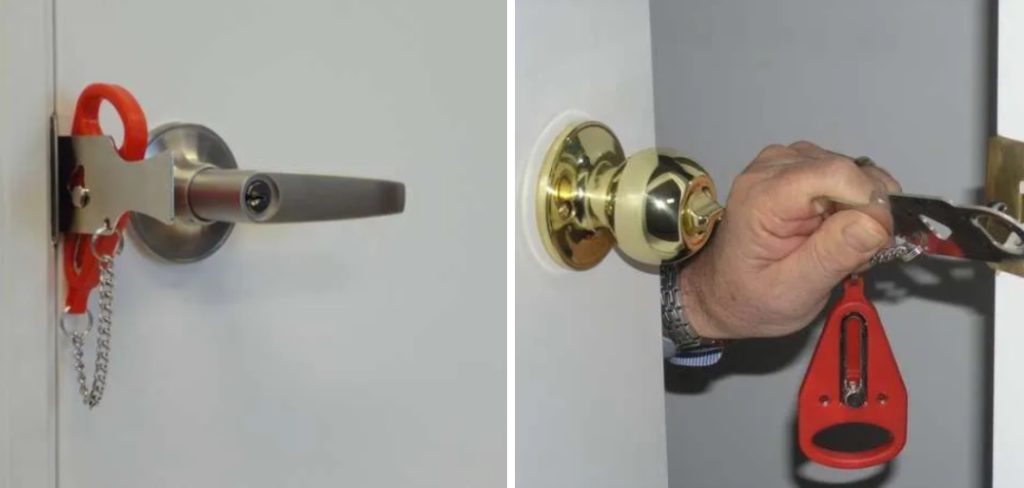 How to Put a Lock on a Door Without Drilling