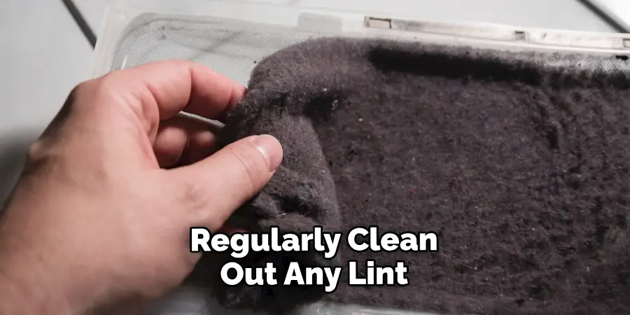 Regularly Clean Out Any Lint