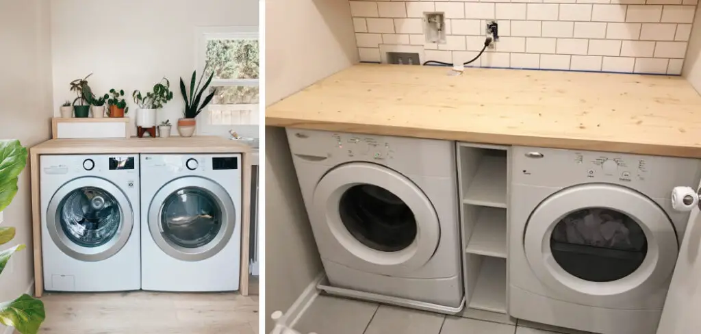 How to Install Butcher Block Over Washer and Dryer