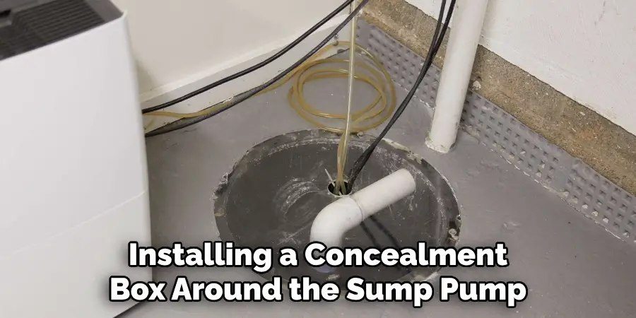 Installing a Concealment Box Around the Sump Pump