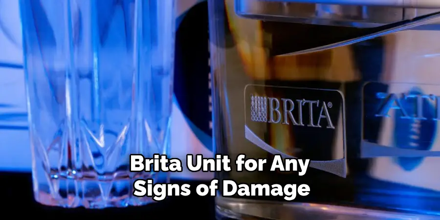 Brita Unit for Any Signs of Damage