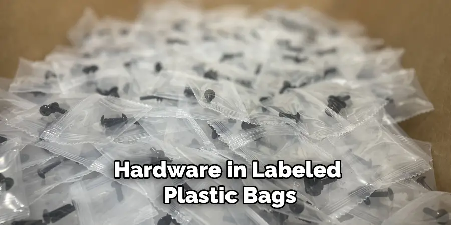 Hardware in Labeled Plastic Bags