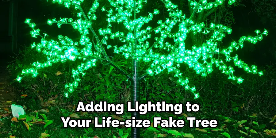 Adding Lighting to Your Life-size Fake Tree