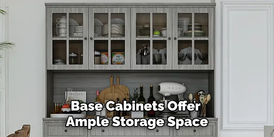 Base Cabinets Offer Ample Storage Space