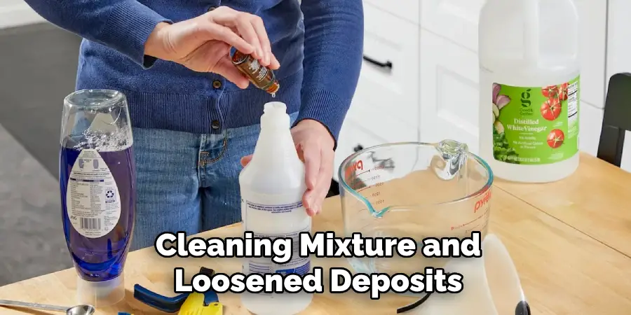 Cleaning Mixture and
Loosened Deposits