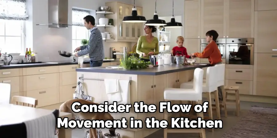 Consider the Flow of
Movement in the Kitchen