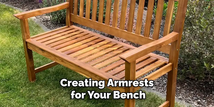 Creating Armrests for Your Bench