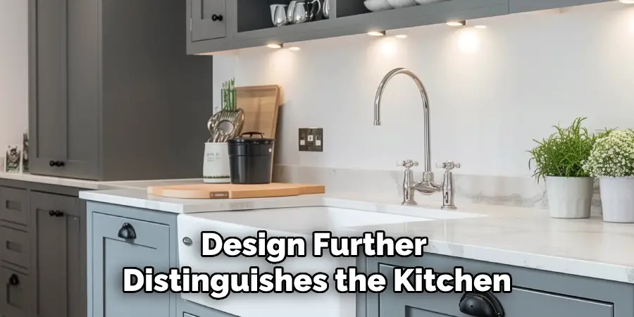 Design Further Distinguishes the Kitchen
