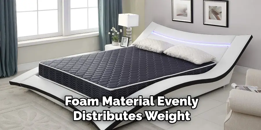 Foam Material Evenly
Distributes Weight