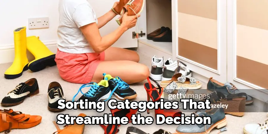 Sorting Categories That
Streamline the Decision