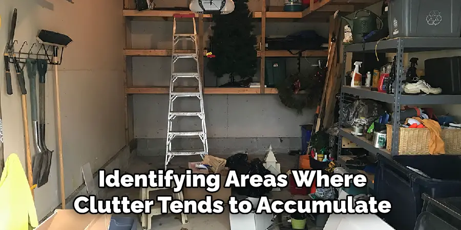 identifying areas where clutter tends to accumulate