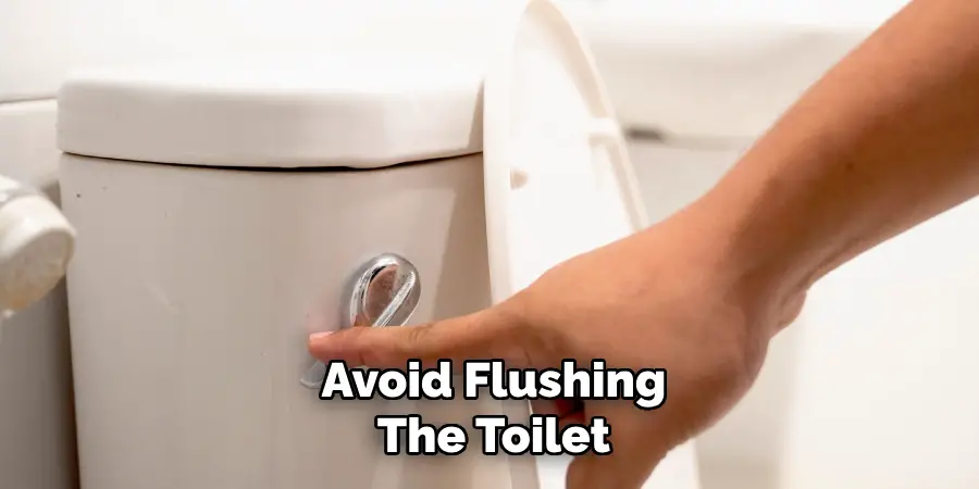 Avoid Flushing
The Toilet