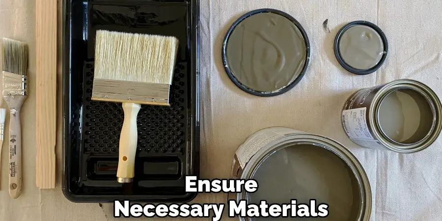 Ensure
Necessary Materials