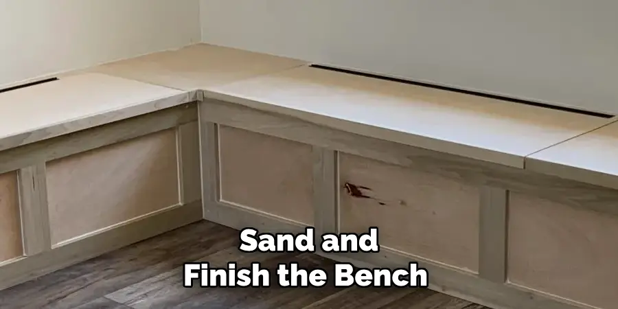 Sand and Finish the Bench