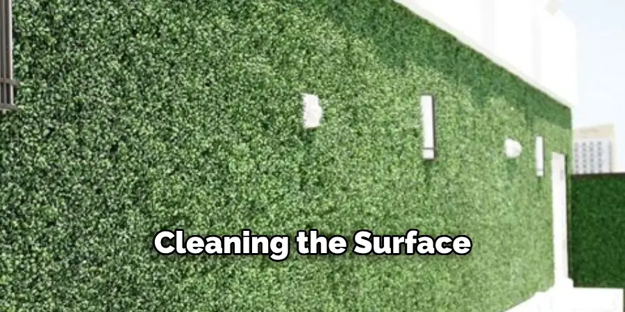 Cleaning the Surface