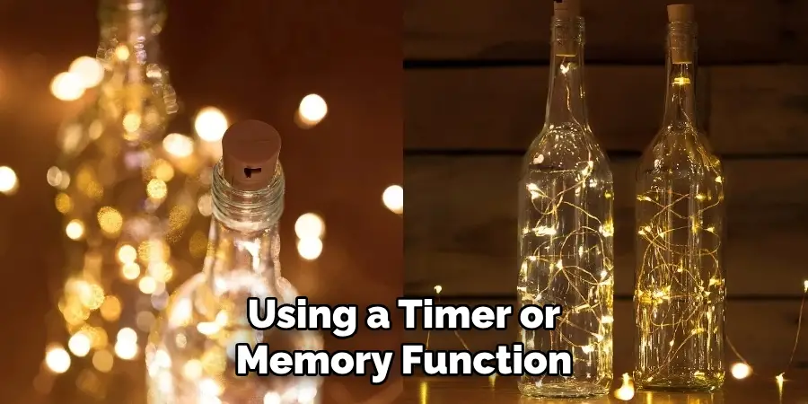 Using a Timer or Memory Function