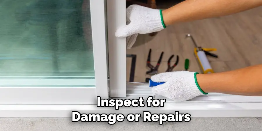 Inspect for Damage or Repairs