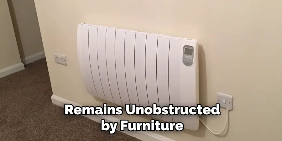 Remains Unobstructed by Furniture
