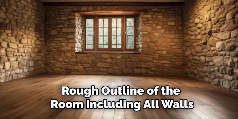 Rough Outline of the
Room Including All Walls