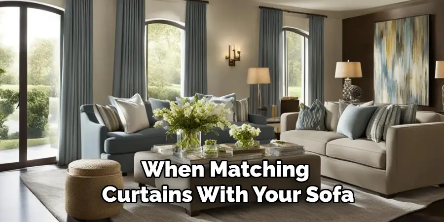 When Matching
 Curtains With Your Sofa