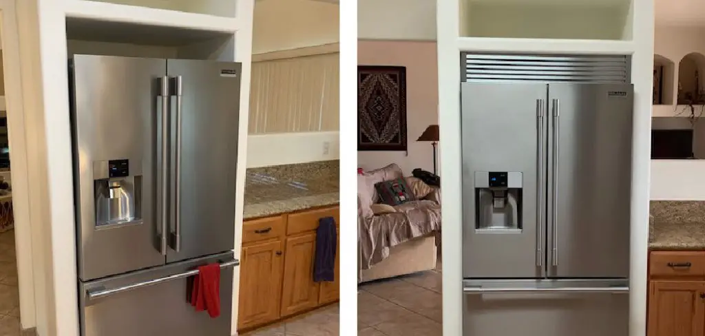 How to Fill Gap Between Fridge and Wall