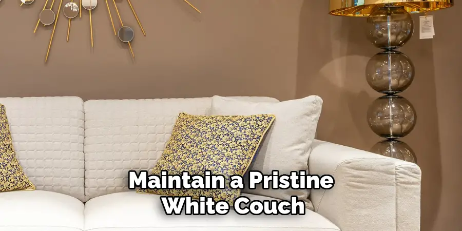 Maintain a Pristine
 White Couch