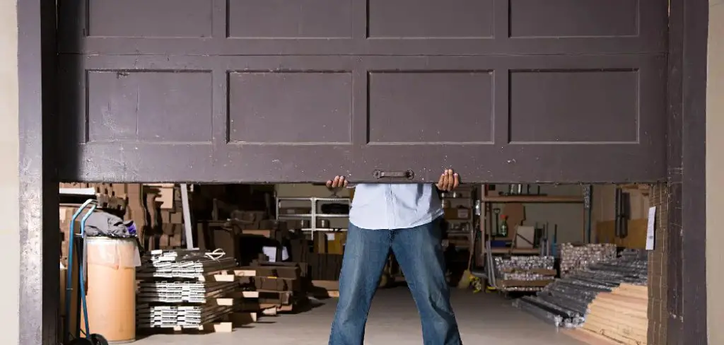 How to Fix Gap on One Side of Garage Door