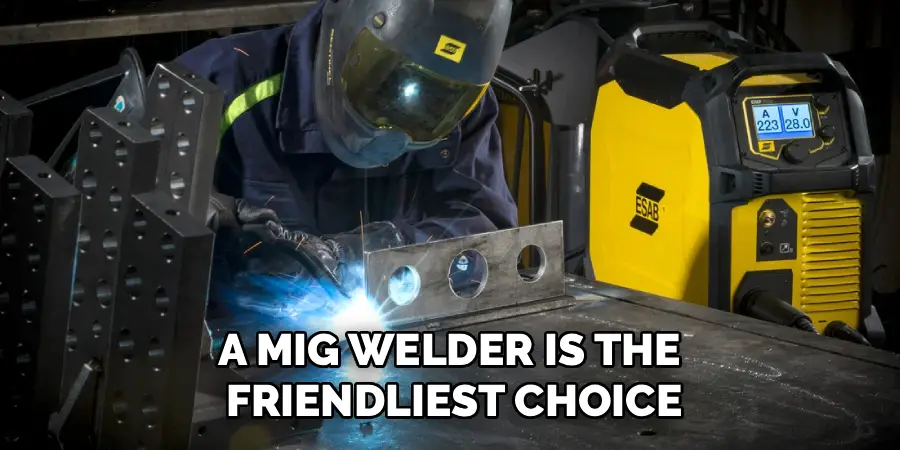 A MIG WELDER IS THE 
FRIENDLIEST CHOICE