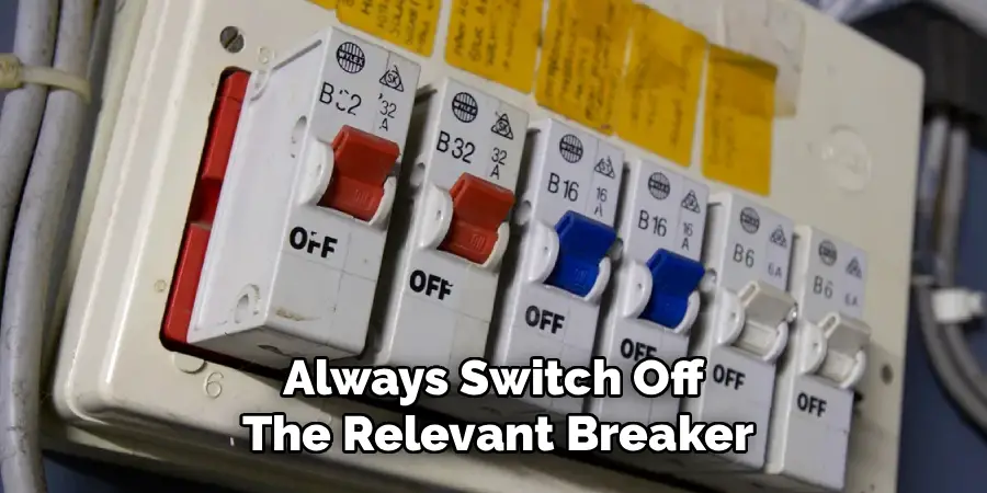 Always Switch Off
The Relevant Breaker