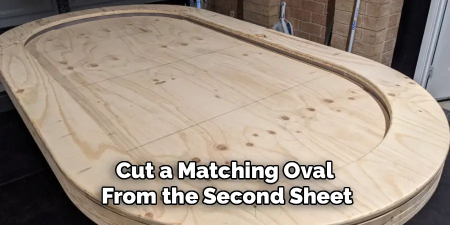 Cut a Matching Oval 
From the Second Sheet