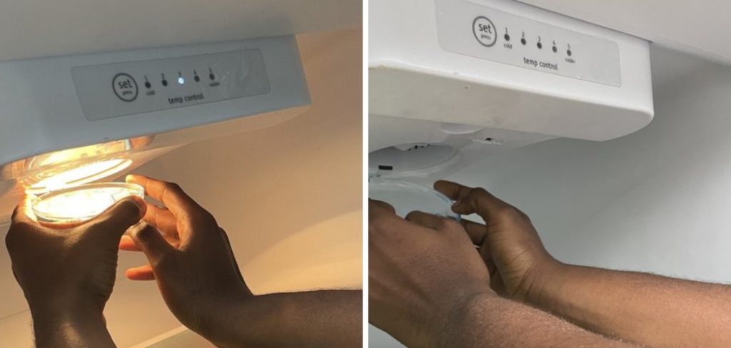 How To Remove Frigidaire Refrigerator Light Bulb Cover