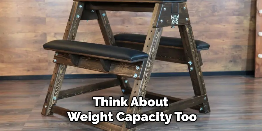 Think About 
Weight Capacity Too